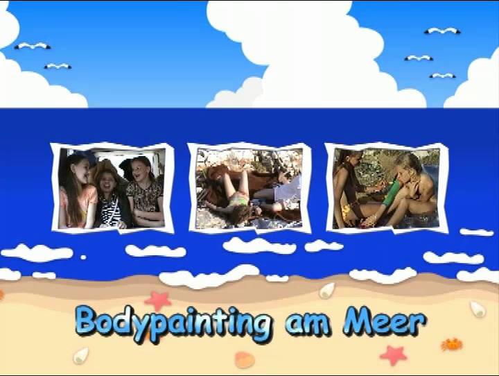 Bodypainting am Meer - Poster