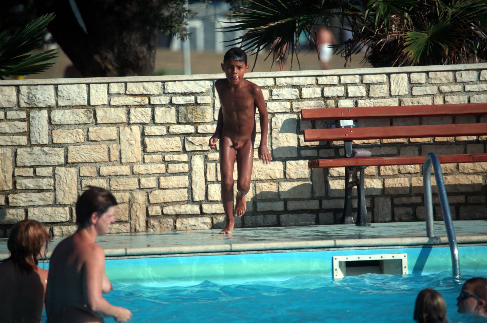 Purenudism Images-Nudist Pool Jumping Time - 2