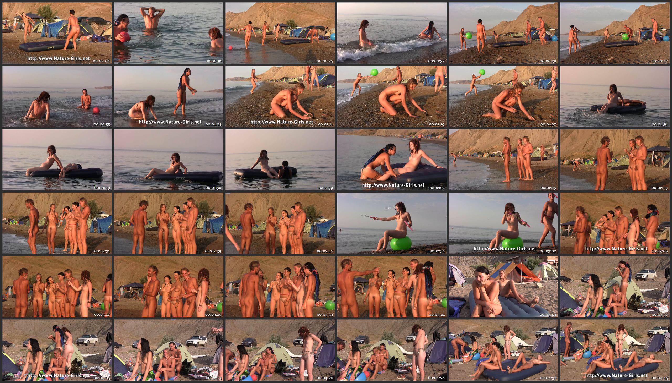 Naturist Videos-Young Naturists on a Nudist Beach - Thumbnails