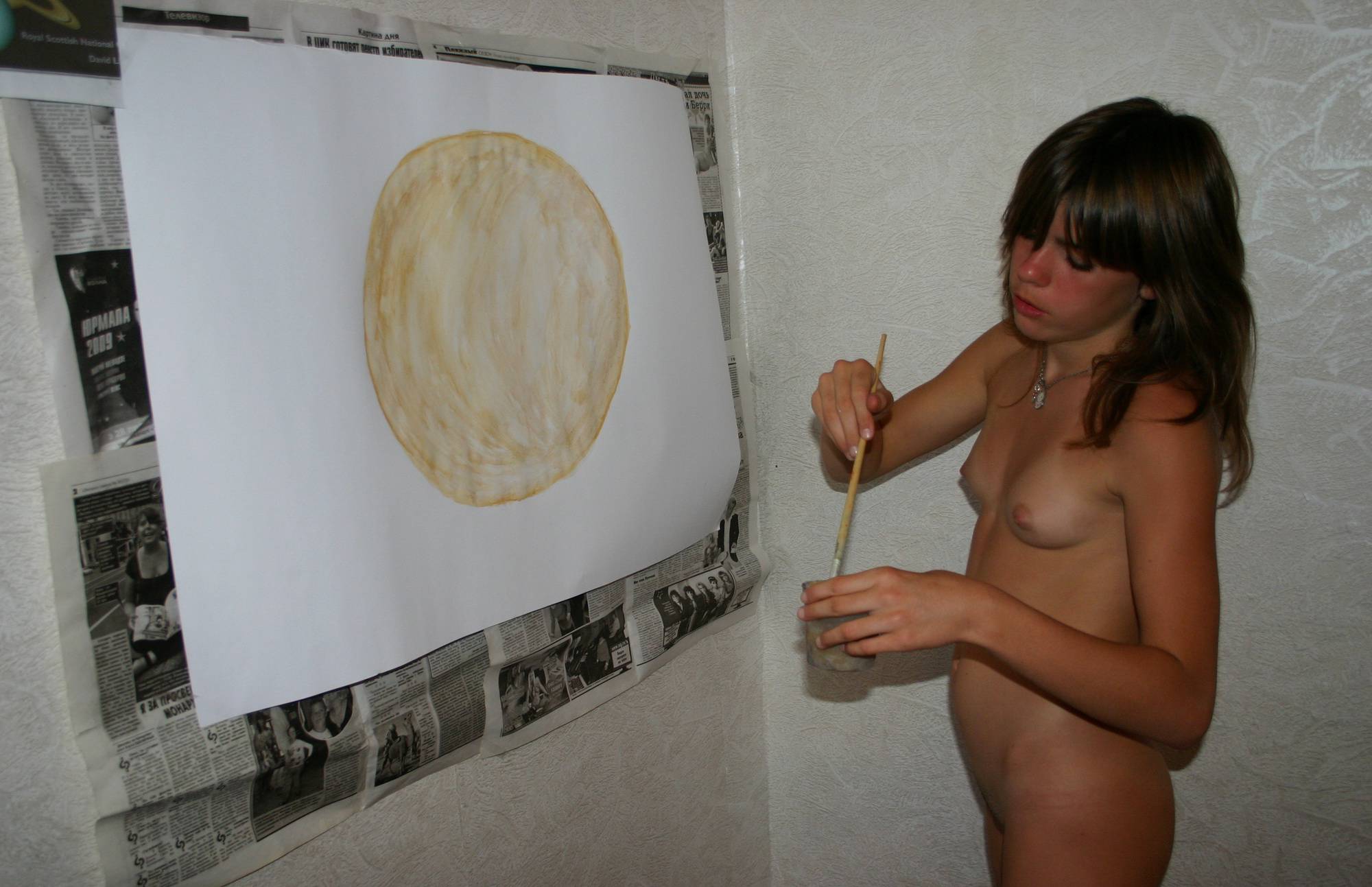 Pure Nudism Pics-Body Painting Girls Activity - 2