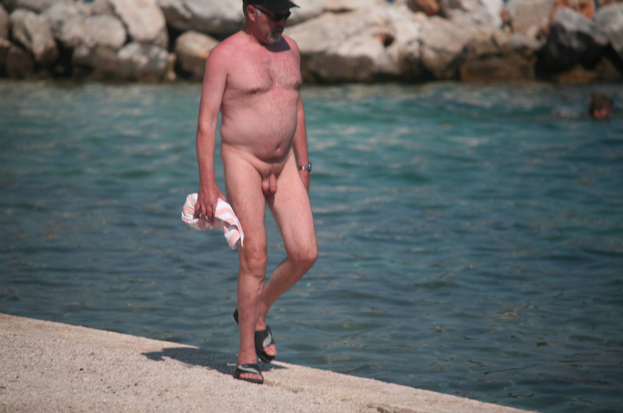 Nudist Beach Pedestrians - 4