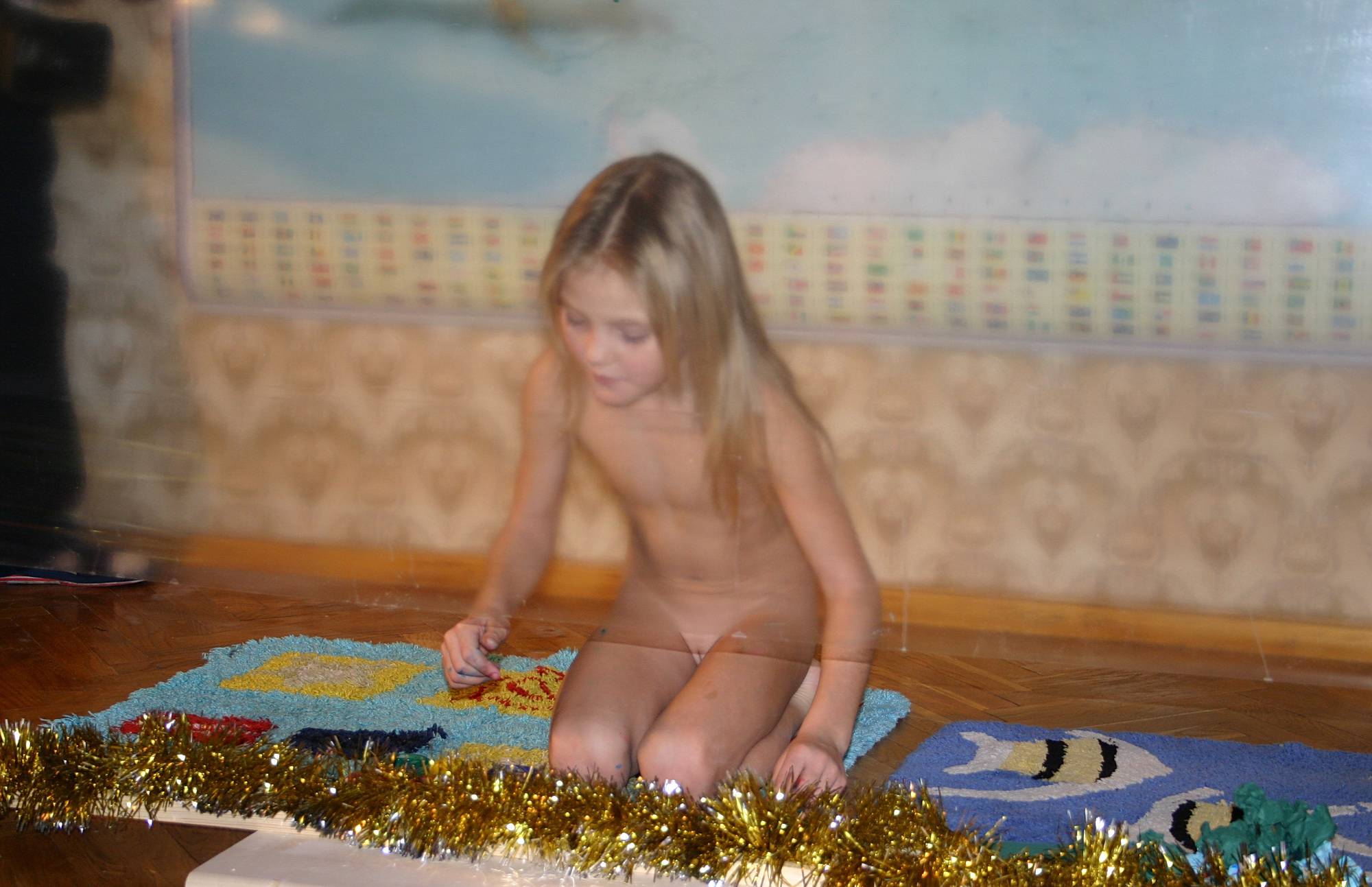Pure Nudism Images-Indoor Finger Painting - 1
