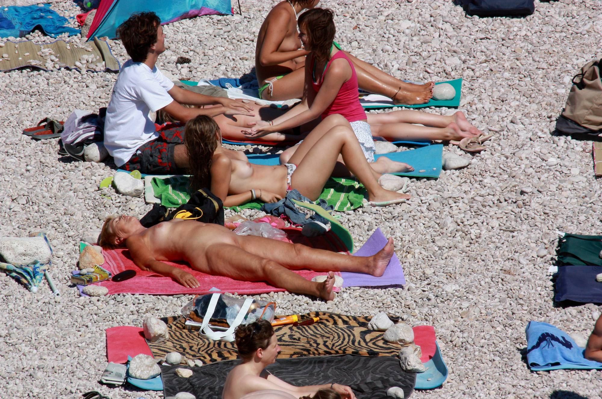 Nudist Family Beach Look - 1